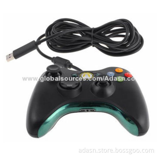 Xbox 360 wired game controller with double vibration, fashionable design, factory cheap price